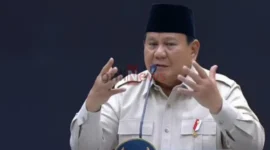 Tangkapan layar - Presiden RI Prabowo Subianto memberikan sambutan dalam Kongres Partai Solidaritas Indonesia (PSI) di Edutorium KH Ahmad Dahlan, Universitas Muhammadiyah Surakarta (UMS), Solo, Jawa Tengah, Minggu (20/7/2025).
