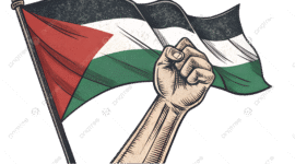 Ilustrasi perjuangan rakyat Palestina