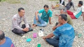 Polisi sampaikan pesan-pesan kamtibmas kepada warga