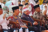 Kapolri Listyo Sigit Prabowo saat menghadiri Haul Pondok Pesantren Buntet Cirebon, Sabtu (2/8/2025).