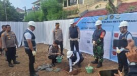 Polres Metro Bekasi Kota Groundbreaking SPPG Pekayon Jaya. (Foto/san)