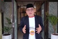 Sekretaris FKUB Kabupaten Bekasi, Haji Somad, menyampaikan pesan kerukunan lintas agama untuk menjaga kondusifitas wilayah. (Dok-Istimewa)