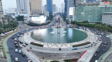 Demo Besar Mahasiswa di Jakarta, Polisi Siapkan Rekayasa Lalu Lintas di Bundaran HI. (Posnews/Kominfo)