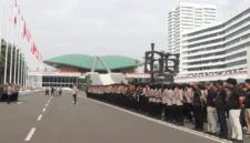 Dok: Personel gabungan TNI-Polri bersiaga untuk mengamankan aksi demonstrasi mahasiswa di Jakarta pada 28 Oktober 2026.
(Posnews/Polri)