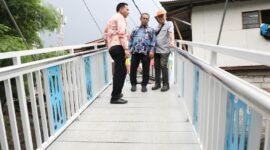 Jembatan Antar Kampung (JAK) Angkat Mulia diresmikan di Jakarta Selatan, Jumat (15/8/2025). Jembatan ini menjadi yang pertama di DKI Jakarta dengan teknologi buka-tutup. (Foto-Humas Pemprov DKI Jakarta)