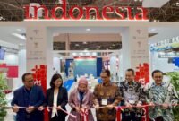 Paviliun Indonesia di JISTE 2025 Tokyo menampilkan produk perikanan unggulan dan demonstrasi olahan laut untuk pengunjung internasional. (Dok-Kemendag)