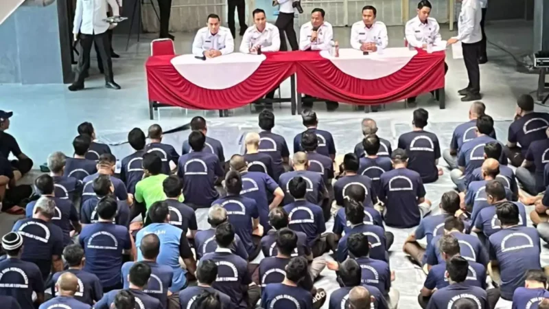 48 napi Lapas Cipinang bebas di Hari Kemerdekaan RI Ke-80. (Dok-Istimewa)