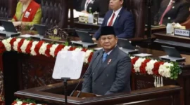 Presiden Prabowo Subianto menegaskan penghapusan tantiem komisaris BUMN dalam pidato RAPBN 2026 di Jakarta. (Dok-Istimewa)