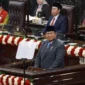 Presiden Prabowo Subianto menegaskan penghapusan tantiem komisaris BUMN dalam pidato RAPBN 2026 di Jakarta. (Dok-Istimewa)