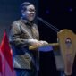 Gubernur DKI Jakarta Pramono Anung saat memberikan pernyataan terkait kebijakan efisiensi anggaran di Balai Kota. (Posnews/Kominfo)