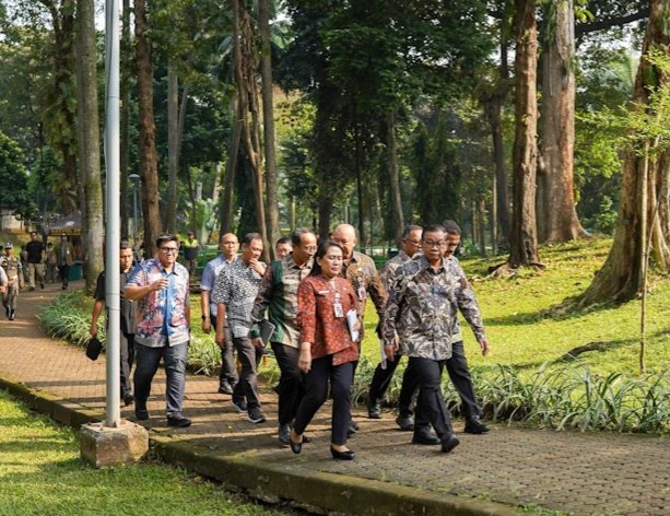 Taman Bendera Pusaka di Barito, Kebayoran Baru, akan menjadi ikon ruang terbuka hijau baru di Jakarta Selatan yang mendukung keberlanjutan kota dan kehidupan sosial masyarakat urban. (Dok-Pemperov DKI Jakarta)