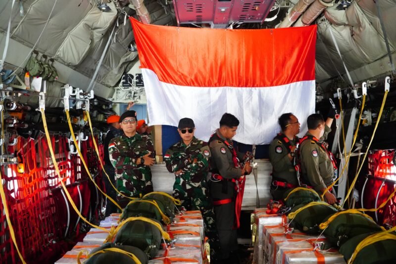 TNI Kirim 17,8 Ton Bantuan Kemanusiaan untuk Palestina di HUT ke-80 RI. (Dok-Puspen TNI)