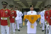 Upacara Peringatan Proklamasi Kemerdekaan Republik Indonesia 17 Agustus di Istana Negara. (Seketariat Presiden)