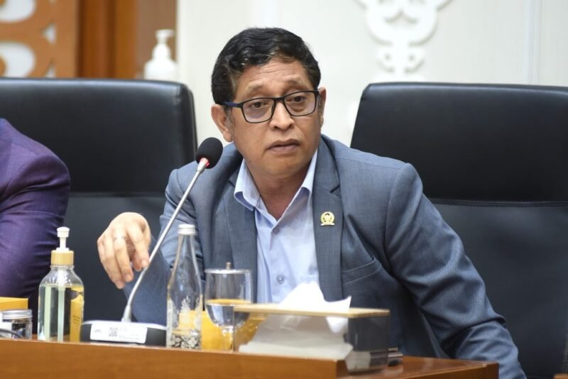 Ketua Baleg DPR RI, Bob Hasan, saat menyampaikan rencana pembahasan RUU Perampasan Aset di Kompleks Parlemen, Senayan, Jakarta, Selasa (9/9/2025). Dok-Gerindra