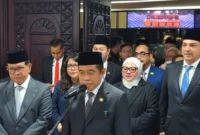 Ketua DPRD DKI Jakarta Khoirudin mendukung PAM Jaya menjadi Perseroda saat rapat paripurna di Gedung DPRD DKI, Kamis (4/9/2025). (Dok-Kominfo DKI JKT)