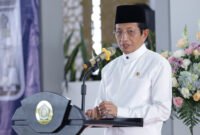 Menteri Agama, Nasaruddin Umar, memberikan klarifikasi terkait pernyataannya soal guru yang viral di media sosial, sekaligus menegaskan profesi guru tetap mulia dan menjadi prioritas Kemenag, Rabu (3/9/2025). (Dok-Kemenag)