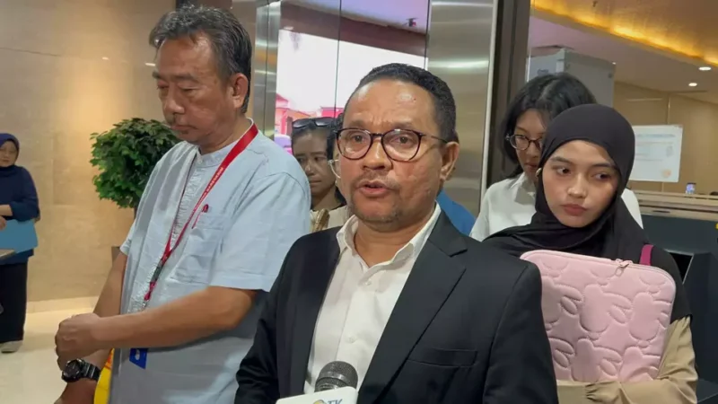 Kuasa hukum Laras, Abdul Gafur Sangadji, menjelaskan proses restorative justice di Bareskrim Polri. Dok-Istimewa