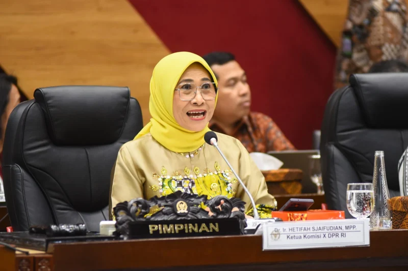Ketua Komisi X DPR RI Hetifah Sjaifudian menyoroti kasus ciuman paksa mahasiswa baru Unsri. Dok: DPR RI