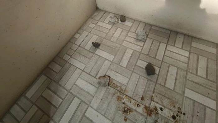 Polisi melakukan olah TKP di masjid Bogor setelah aksi pelemparan batu. Dok-Istimewa