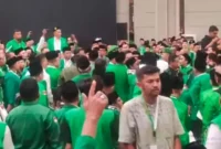 Kericuhan Muktamar X PPP di Jakarta, kursi beterbangan dan kader terluka. Dok: Istimewa