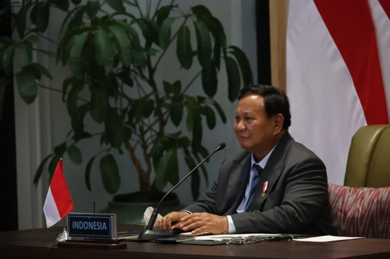 Presiden Prabowo Subianto menghadiri BRICS Leaders Virtual Meeting, menegaskan perdagangan dan keuangan global kini dijadikan senjata politik, Senin (8/9/2025). Dok-Setpres