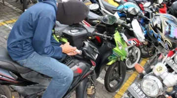 Ilustrasi, Pencuri sepeda motor. Dok-Istimewa