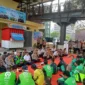 Wakapolda Metro Jaya Brigjen Pol Dekananto Eko Purwono saat meresmikan Ojol Kamtibmas di Stasiun Juanda. Dok: PMJ
