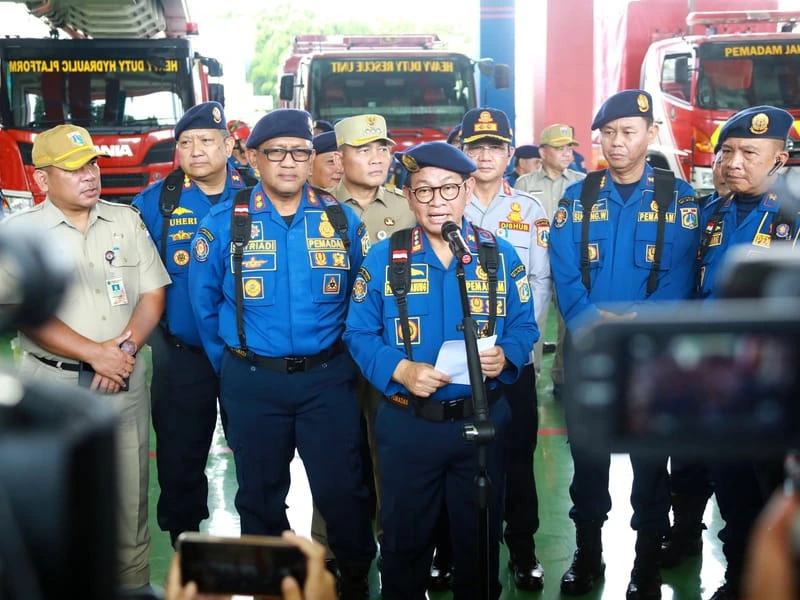 Gubernur DKI Jakarta, Pramono Anung memantau proses seleksi penerimaan 1.000 personel Damkar DKI Jakarta 2025. Dok-Kominfo DKI JKT