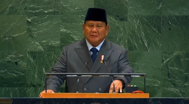 Presiden Prabowo Subianto berpidato di Sidang Majelis Umum PBB 2025. Dok: Setpres RI