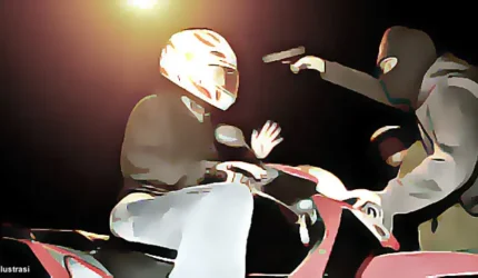 Maling Motor Bersenpi Beraksi di RSIA Duren Sawit, Sekuriti Diancam Pistol