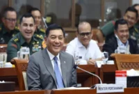 Menhan RI Ad Interim Sjafrie Sjamsoeddin  menggantikan Budi Gunawan. Dok-Kemhan RI.