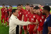 Pemain Timnas Indonesia berlatih di Stadion Gelora Bung Tomo, Surabaya, jelang laga persahabatan kontra Lebanon, Senin (8/9/2025). (Dok-Sekpres)