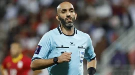 Wasit Kuwait Ahmad al-Ali. Photo by KARIM JAAFAR