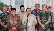 Gubernur DKI Jakarta Pramono Anung memberikan keterangan terkait dampak konflik Timur Tengah terhadap ekonomi Jakarta. (Posnews/Kominfo)