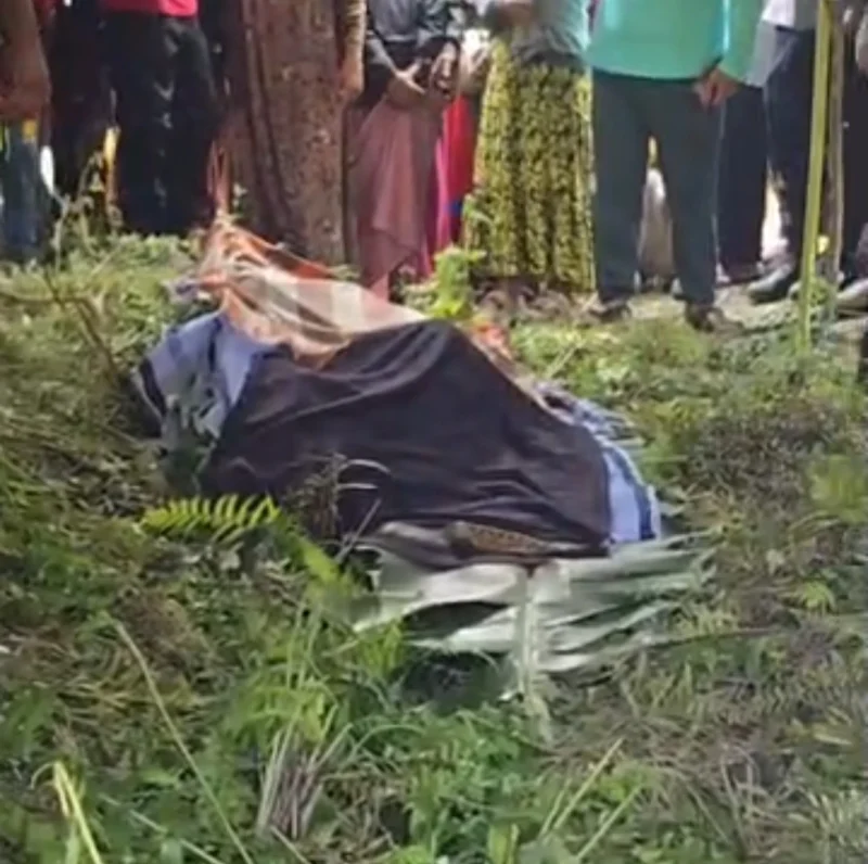 Lokasi kebun kelapa tempat pegawai koperasi PNM ditemukan tewas di Pasangkayu. Dok-Istimewa
