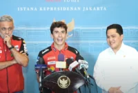 Marc Marquez memuji Sirkuit Mandalika, NTB, saat persiapan MotoGP 2025. Dok: Sekpres