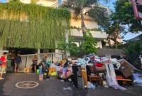 Rumah mantan Menteri Keuangan Sri Mulyani di Bintaro yang dijarah massa pada Minggu dini hari. (Dok-Istimewa