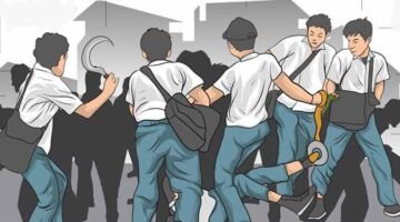 Ilustrasi, Tawuran pelajar. (Posnews/Ist)