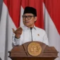 Menteri Cak Imin mengumumkan pemutihan BPJS Kesehatan di Istana bersama Presiden Prabowo. (PKB)