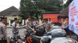 Brigjen Pol Suhendri pimpin Apel Kesiapan MotoGP Mandalika di Polres Lombok Tengah. Dok: Polri