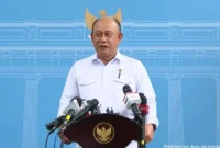 Kepala BGN Dadan Hindayana saat menjelaskan aturan rapid test untuk dapur MBG di Senayan, Jakarta. Dok: Setpres