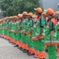 Ribuan petugas kebersihan DLH DKI Jakarta bersiaga di kawasan Monas untuk HUT TNI ke-80. Dok: Istimewa