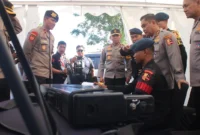 Astamaops Kapolri Komjen Pol Fadil Imran meninjau pos anti-drone di Bukit Jokowi Mandalika. Dok: Polri
