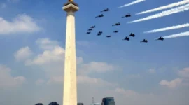 Kantong parkir disiapkan untuk masyarakat yang menghadiri perayaan HUT ke-81 RI di kawasan Monas Jakarta.
(Posnews/Puspen TNI)