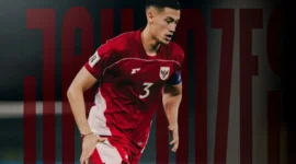 Jay Idzes kapten Timnas Indonesia disorot FIFA jelang laga melawan Arab Saudi di Kualifikasi Piala Dunia 2026. Dok: PSSI