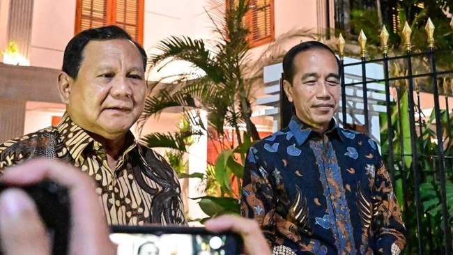 Jokowi dan Prabowo bertemu di Kertanegara, Jakarta Selatan, Sabtu 4 Oktober 2025. Dok: Setpres