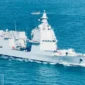 KRI Brawijaya-320 memimpin parade kapal perang TNI AL di Teluk Jakarta. Dok: Instagram @tni_angkatan_laut
