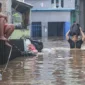 Kali Ciliwung, Jakarta Timur meluap. (Ist)