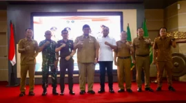 Kepala Kantor Pertanahan Banyuasin Dhona Fiermansyah usai paparkan langkah teknis reforma agraria. Dok: Posnews

