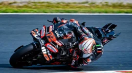 Marco Bezzecchi memimpin latihan MotoGP Mandalika 2025 di Lombok. Dok: Instagram/@marcobez72
